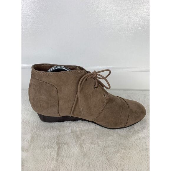 MIA Womens Amore Sarah Ankle Bootie Size 10M Brown Suede - Picture 7 of 10
